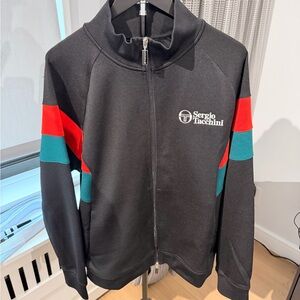 Sergio Tacchini Black Full-Zip Track Jacket